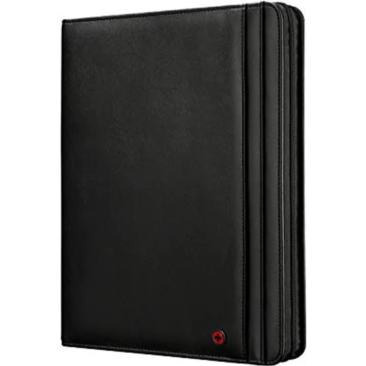 Wenger Venture Zippered Presentation Padfolio 10", Black Tabletschutzhülle mit Dokumenteneinsatz und A4-Notizblock – Bild 2