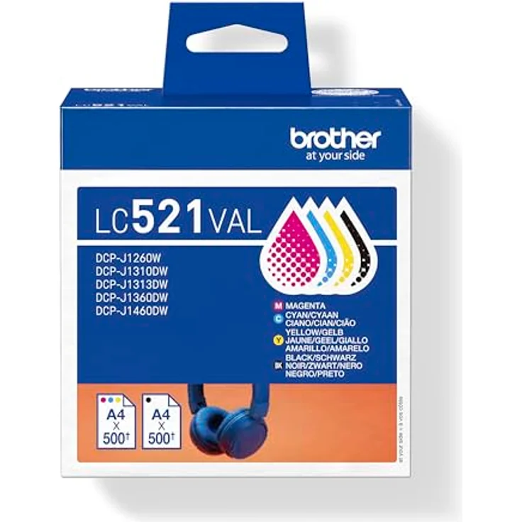 Brother LC521VAL, Druckerpatrone Multipack (M, C, Y) für hochwertige Druckergebnisse – Bild 2