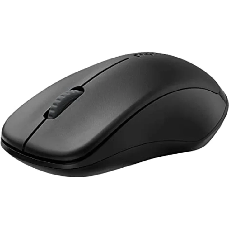 Rapoo 1680 Silent kabellose Maus Wireless Mouse 2.4 GHz Computermaus 1000 DPI Sensor 12 Monate Batterielaufzeit ergonomisch für PC & Mac - Schwarz – Bild 4