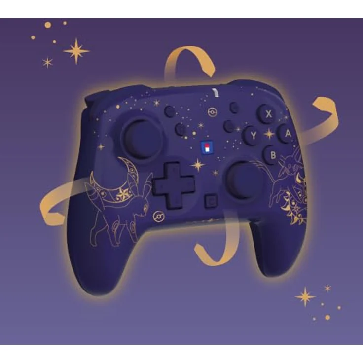 HORI Wireless PAD Turbo (Espeon & Umbreon) für Nintendo Switch 2, kabelloser Controller mit 10 Stunden Akkulaufzeit, programmierbaren Rücktasten und präzisen TMR-Sticks, lila – Bild 11