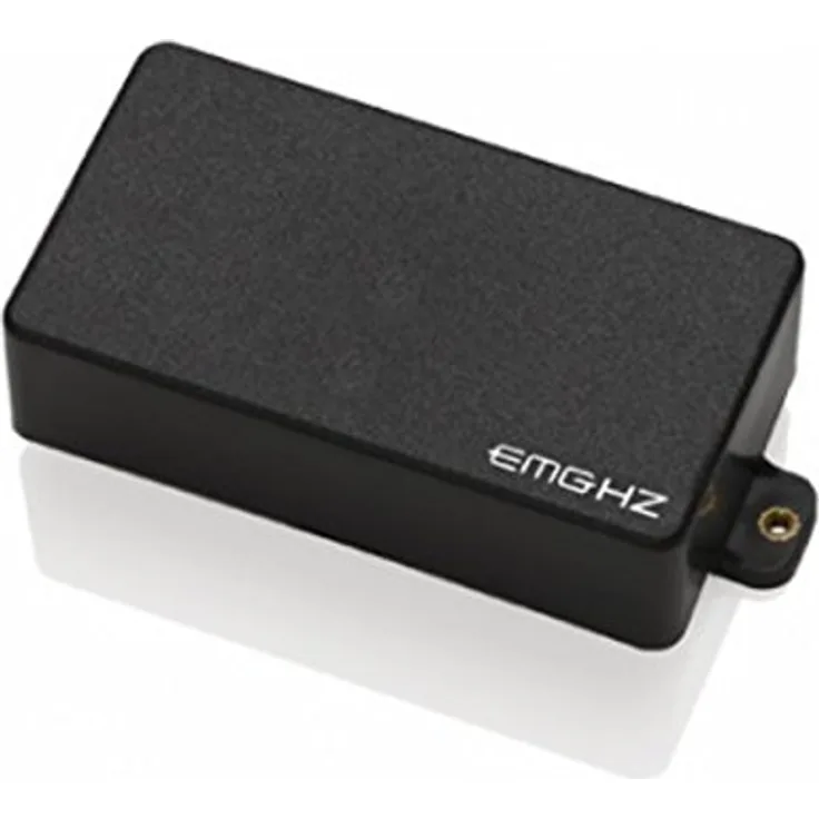 EMG H3 Black, passiver Humbucker Tonabnehmer mit keramischen Magneten und überwickelten Spulen, Schwarz