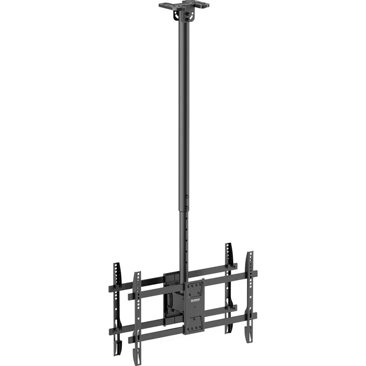 SpeaKa Professional SP-TVCM-550 Deckenhalterung für 2 TVs, höhenverstellbar 109,2cm - 218,4cm, neigbar & schwenkbar