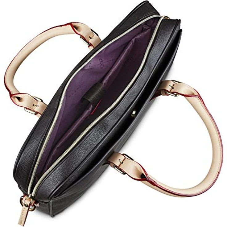 bugatti Aktentasche ELLA, Business-Laptoptasche, violettes Innenfutter, Smartphonefach bis 6 Zoll, gepolstertes Notebookfach bis 15 Zoll – Bild 4