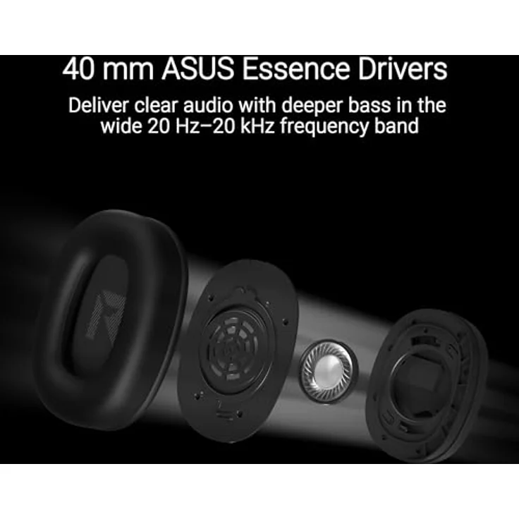 ASUS TUF Gaming H1 Gen II kabelgebundenes Gaming-Headset, virtueller 7.1-Surround-Sound, TeamSpeak-zertifiziertes Mikrofon, TUF-Logobeleuchtung – Bild 2