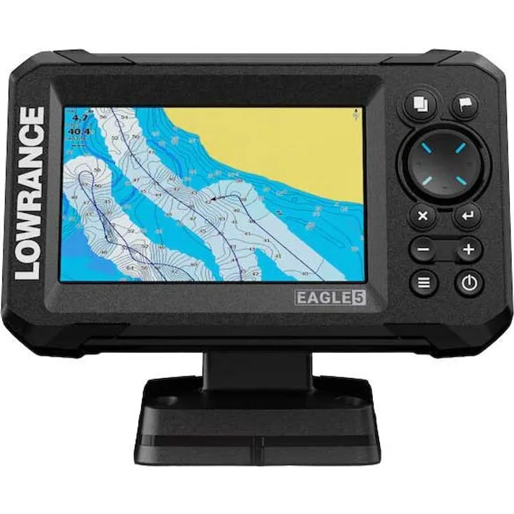 Lowrance Eagle 5´´ 50/200 HDI Plotter, GPS mit Hybrid Dual Imaging und 5 Zoll HD-Display, blau
