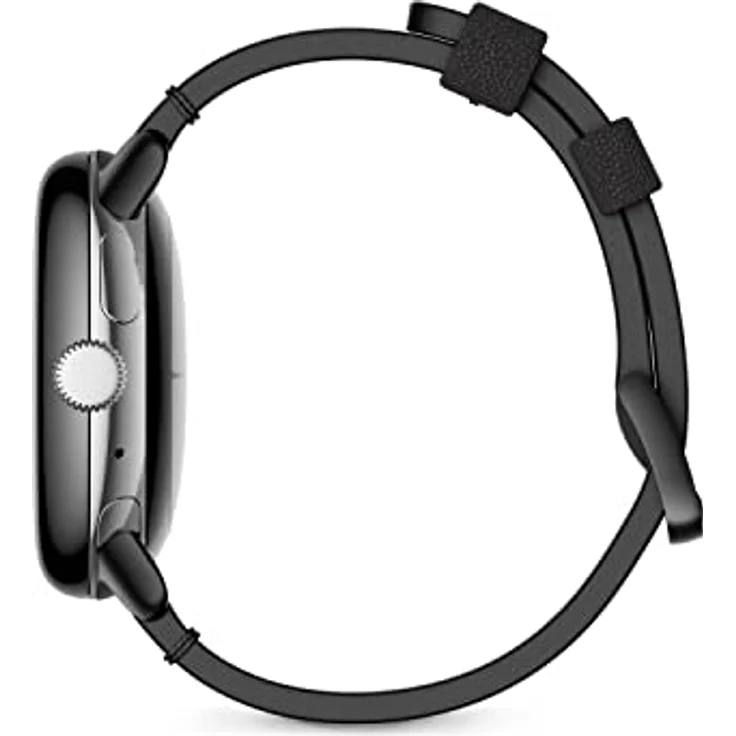 Google Pixel Watch Handgefertigtes Lederarmband – Black, klein – Bild 4