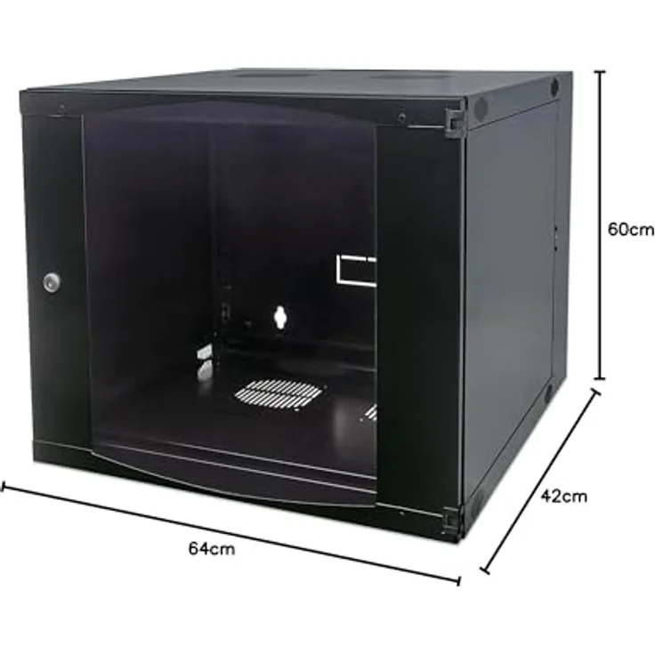 Intellinet Wandverteiler 6HE, 540x450mm, Schwenkrahmen, schwarz, für Wandmontage, max. 30 kg нагрузка – Bild 5