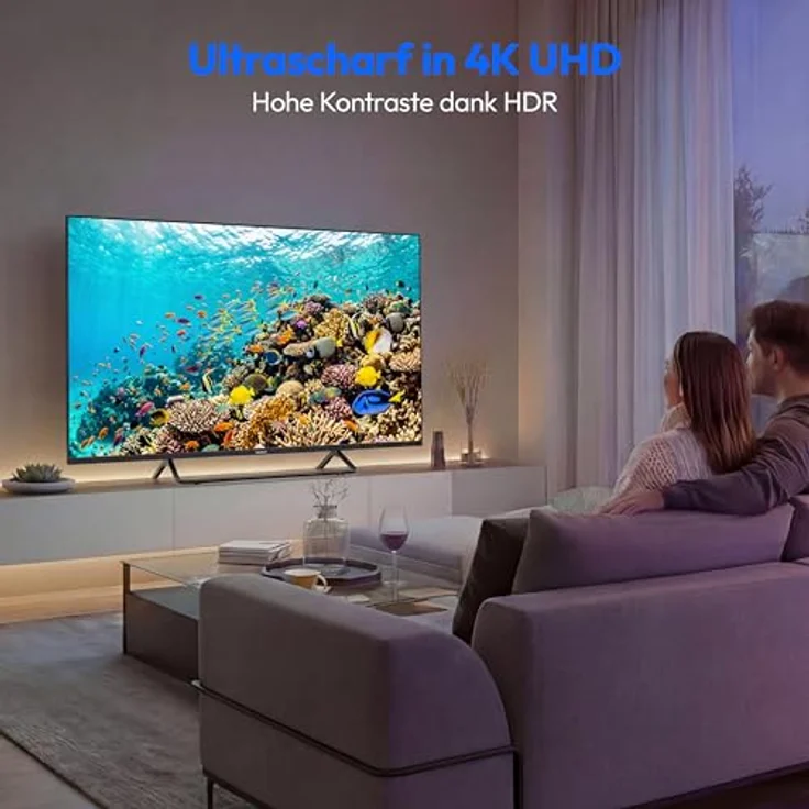 MEDION MD 843302, 43 Zoll UHD Smart-TV mit Dolby Vision HDR, HBO Max, Bluetooth und VIDAA Store – Bild 3