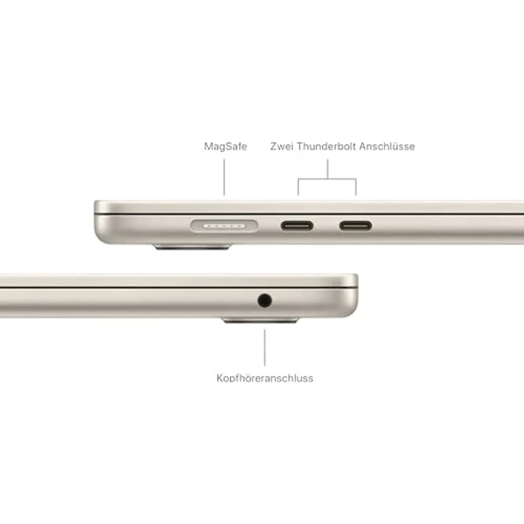 Apple MacBook Air 15" Notebook (38,91 cm/15,3 Zoll, Apple M3, 10-Core GPU, 256 GB SSD) – Bild 4