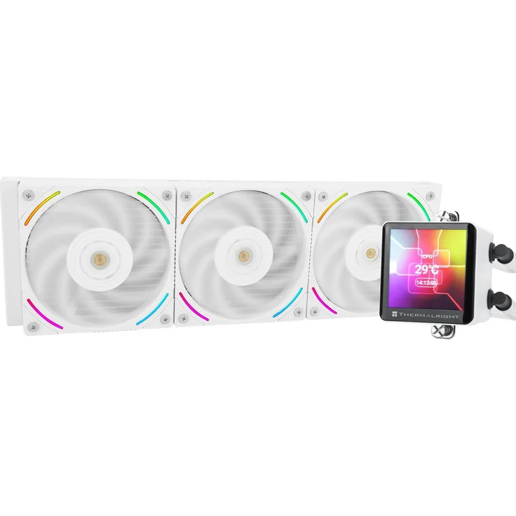Thermalright Frozen Vision 360 White, CPU-Wasserkühlung mit max. 27 dBA, 12 cm Lüfter, FDB-Lager, weiß