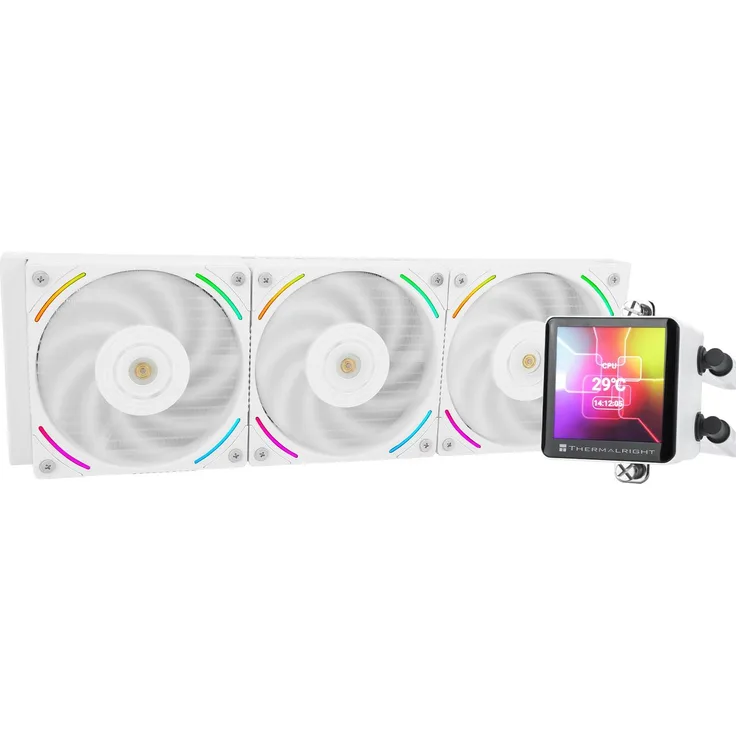 Thermalright Frozen Vision 360 White, CPU-Wasserkühlung mit max. 27 dBA, 12 cm Lüfter, FDB-Lager, weiß