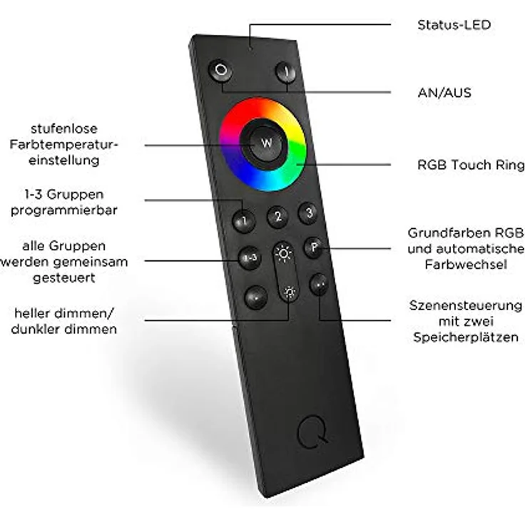 Paul Neuhaus Q-Vito LED-Deckenleuchte, 28W, 3000lm, Smart Home, silber (8414-55) – Bild 6