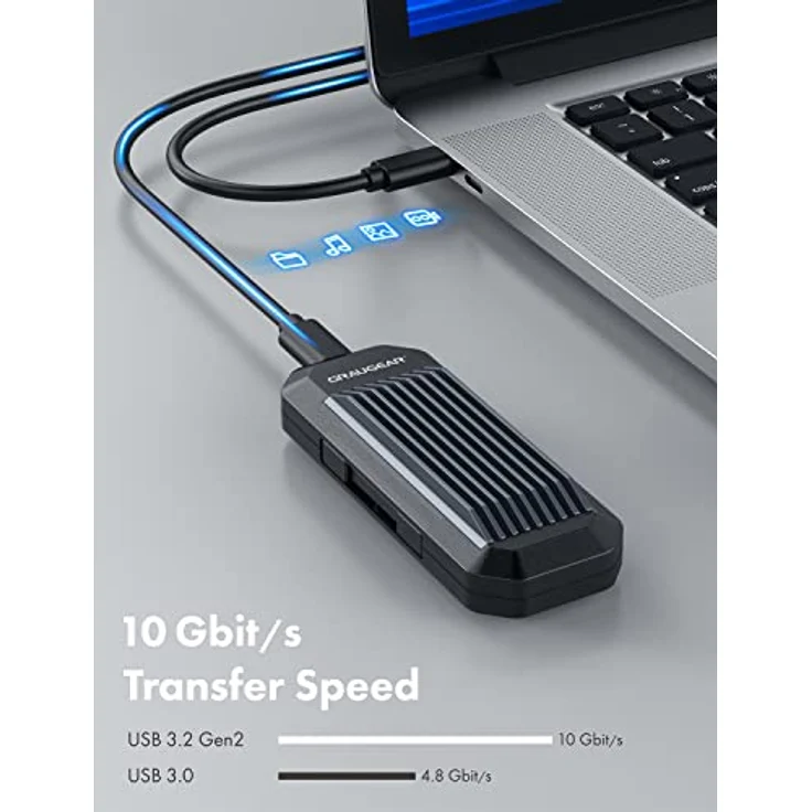 Graugear externes Gehäuse M.2NVMe-NGFF SSD PCIe3.0 retail (G-M202-AC-10G) – Bild 3