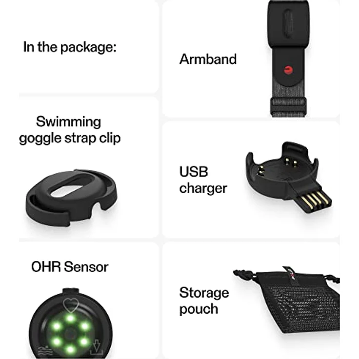 Polar Verity Sense, optisches Herzfrequenzmessgerät mit Bluetooth, ANT+ und internem Speicher, Rot – Bild 2