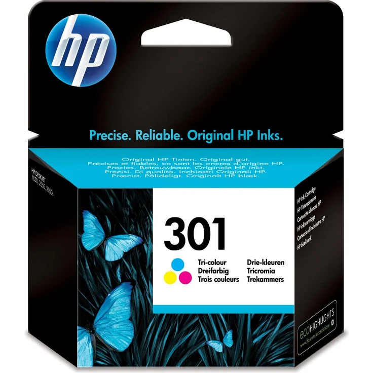 HP Druckerpatrone 301, Originalpatrone in Magenta, Cyan und Gelb für brillante Druckergebnisse