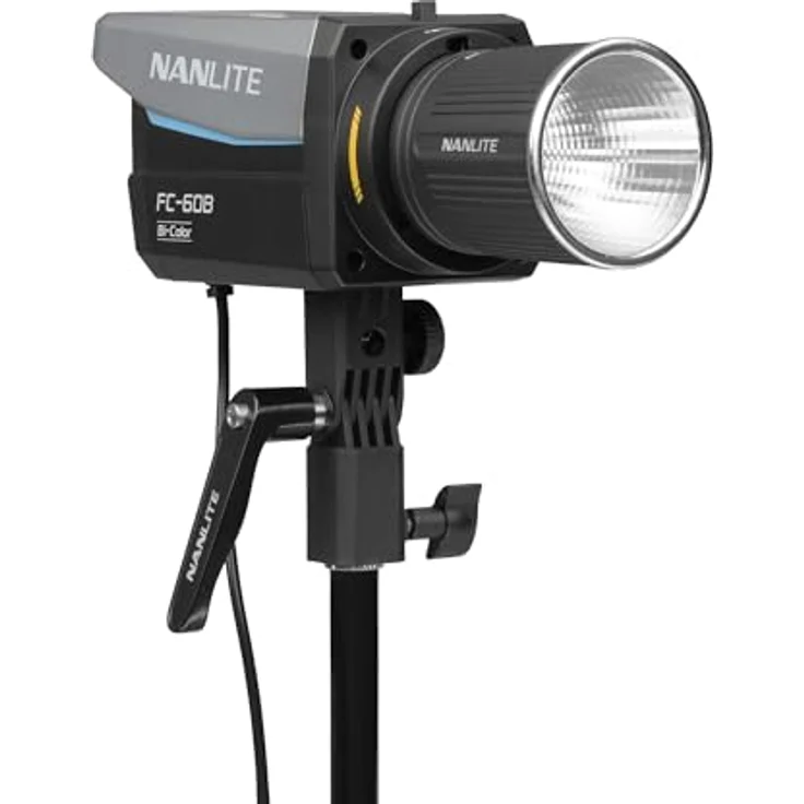 NANLITE FC-60B Bi-Color Leuchte, kompakte LED mit 3027 Lux, Batteriebetrieb und 4 Steuerungsoptionen, inkl. Zubehör und 3 Jahre Garantie – Bild 1
