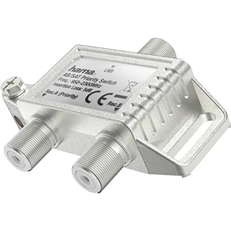 Hama 00205232 Kabelspalter oder -kombinator Kabelsplitter Silber – Bild 1