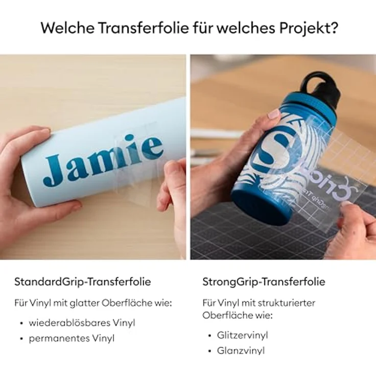Cricut StrongGrip Transfer Tape, 30.5 x 121.9 cm, starke Klebekraft für präzise Stanzanwendungen – Bild 6