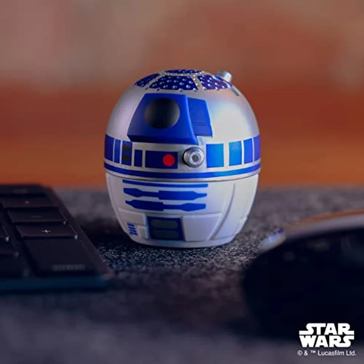 Bitty Boomers Star Wars: R2-D2, Mini-Bluetooth-Lautsprecher mit 4 Stunden Akkulaufzeit und Selfie-Fernbedienung, 5 cm – Bild 5