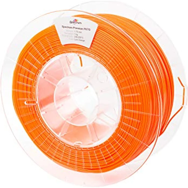 Spectrum PETG Lion Orange, 3D Filament 1,75 mm, 1 kg - hohes Maß an Flexibilität, Schlagfestigkeit und Transparenz, orange – Bild 2