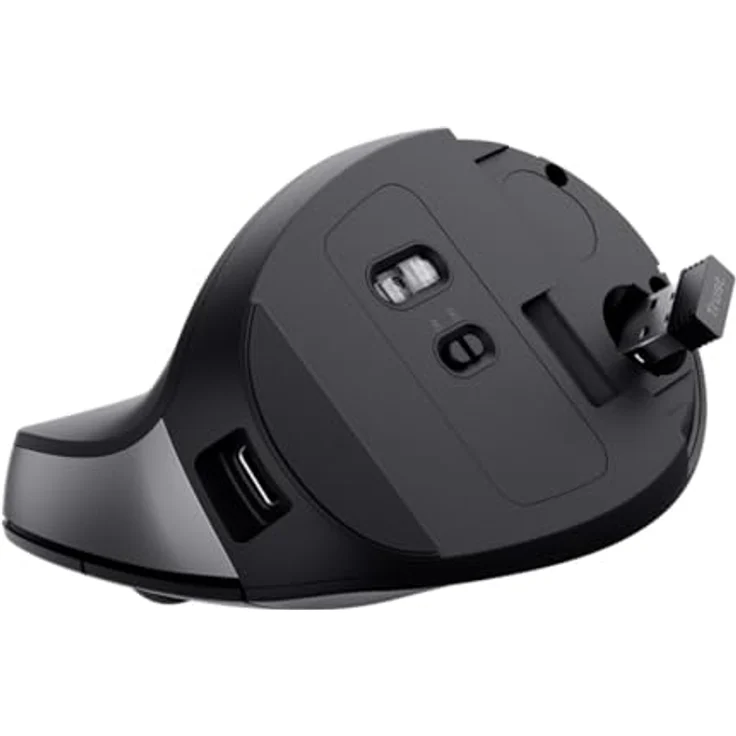 Trust TM-270 Ergonomische Maus Kabellos Optisch Schwarz 6 Tasten 800 DPI, 1200 DPI, 1600 DPI, 2400 DPI Ergonomisch, Ger – Bild 5