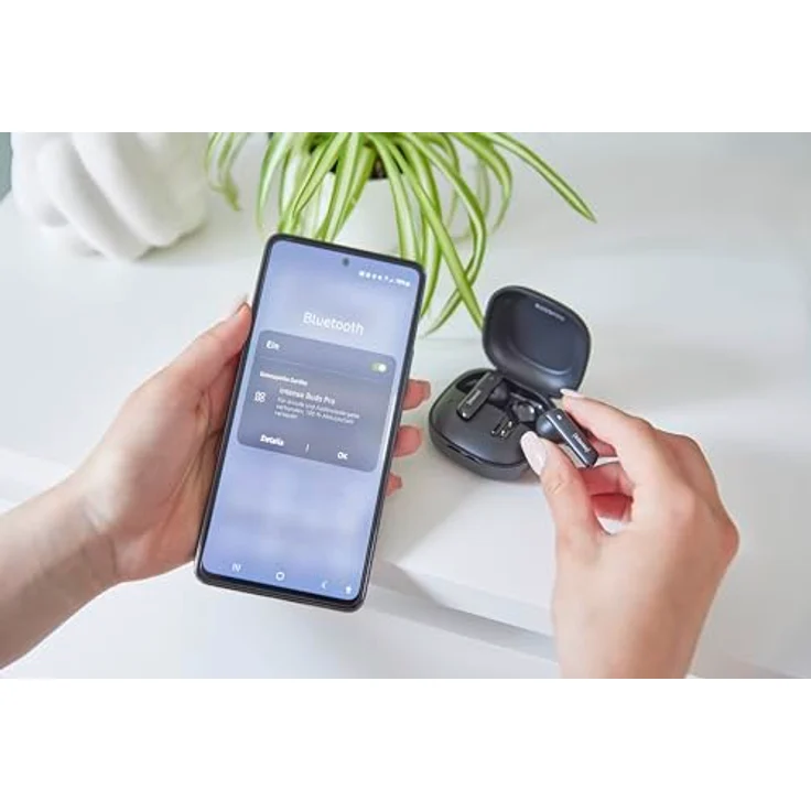 Intenso True Wireless Kopfhörer Buds Pro T500AE schwarz, Spritzwasserschutz, Ergonomische Passform, Touchsteuerung, Akkulaufzeit bis zu 9 Stunden – Bild 7