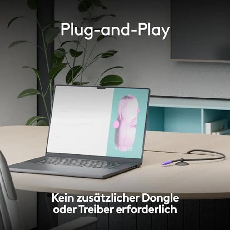 Logitech Active USB-Kabel, 5 Meter, 24 Pin USB-C (M) zu 24 Pin USB-C (M), ultraschnelle Datenübertragung über USB 3.1 – Bild 2