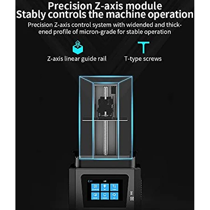 Creality HALOT-ONE 3D Drucker, Hochpräziser Resin Printer mit integrierter Lichtquelle, 5.96" Monochrome LCD und Aktivkohlefiltersystem – Bild 2