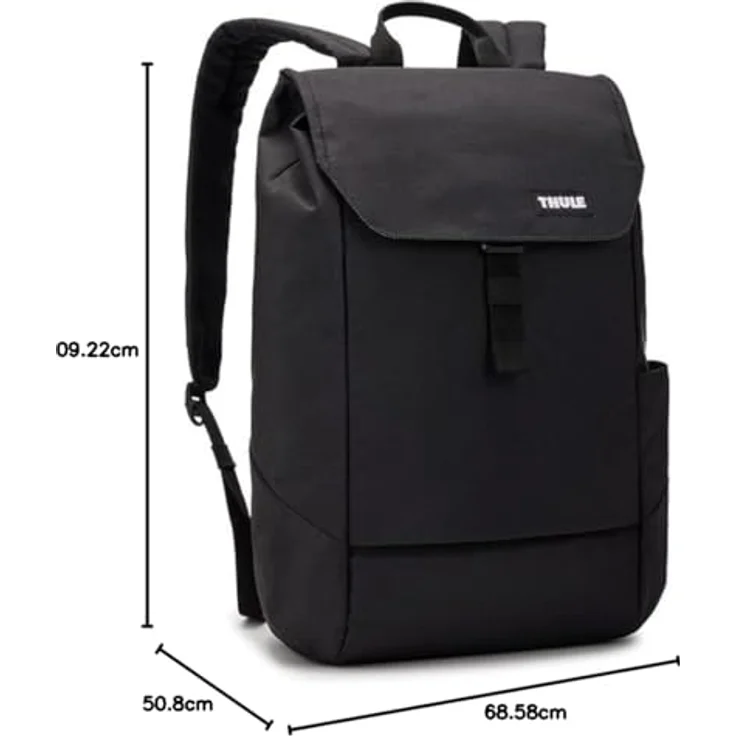 Thule Lithos Rucksack 16L, Laptop-Tasche mit gepolstertem Laptop- und Tabletfach, schwarz – Bild 10