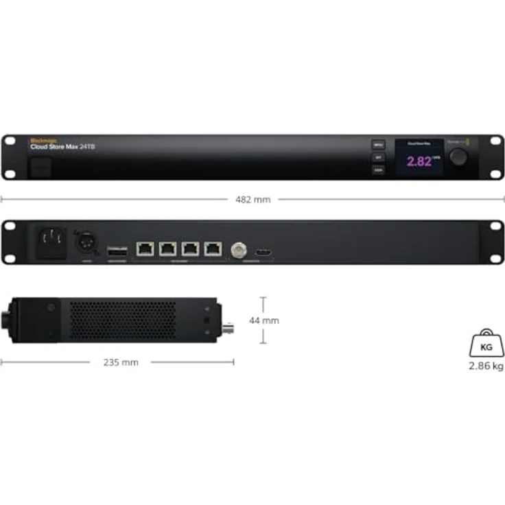 Blackmagic Design Cloud Store Max 24TB, NAS mit M.2-NVMe-SSD und 4× 10G Ethernet, RAID 0 – Bild 5