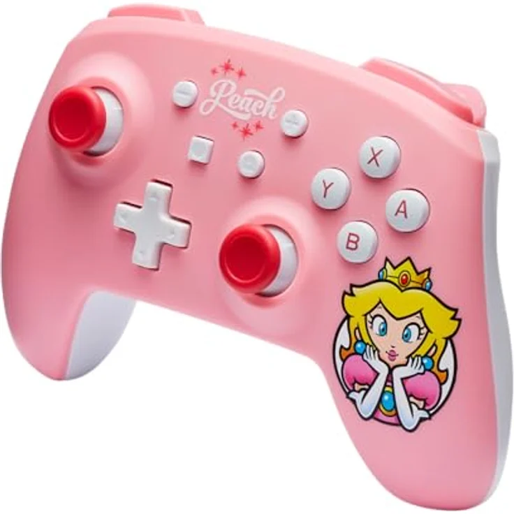 PowerA Kabelloser Controller für Nintendo Switch - Princess Peach-Rosa, Gamepad, Bewegungssteuerung, ergonomisches Design, offiziell lizenziert – Bild 5