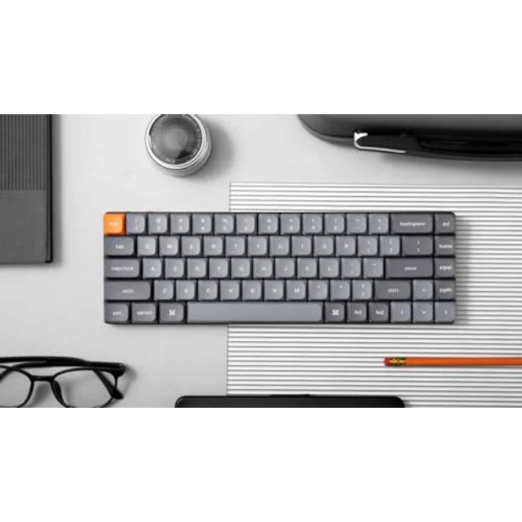 Keychron K7 Max QMK/VIA Ultraflache Kabellose Mechanische Gaming-Tastatur, 2,4 GHz/Bluetooth/USB, 65% Layout, RGB LED, Switch Brown, Hot-Swappable, für Mac Windows, Aluminiumgehäuse – Bild 5