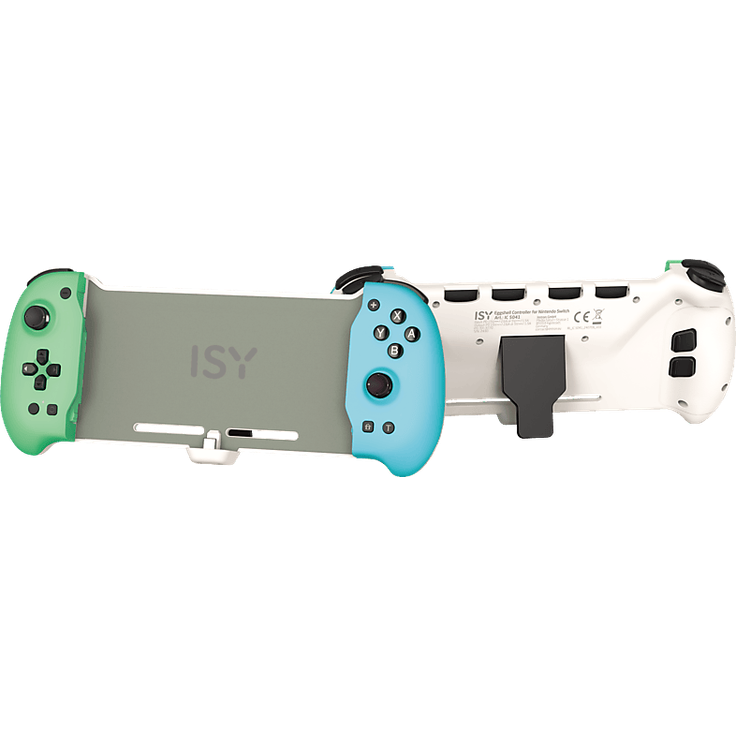 ISY IC-5041, Gamepad Zubehör für Nintendo Switch, in Grün/Blau mit Eggshell-Design