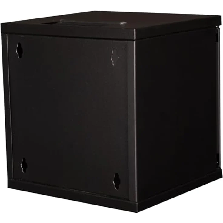 ROLINE 10-Zoll Wandgehäuse 6 HE, 312x300 BxT, schwarz, mit Vollglastür und zerlegbarer Konstruktion – Bild 4