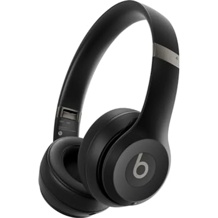 Beats Solo 4 - Kabelloser Bluetooth On-Ear Kopfhörer, Apple & Android kompatibel, Bis zu 50 Stunden Akkulaufzeit - Mattschwarz