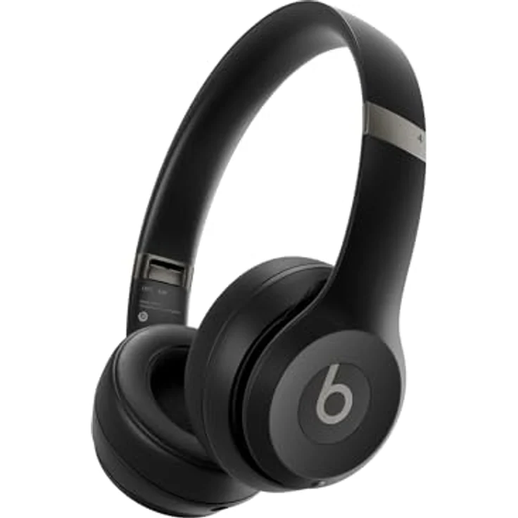 Beats Solo 4 - Kabelloser Bluetooth On-Ear Kopfhörer, Apple & Android kompatibel, Bis zu 50 Stunden Akkulaufzeit - Mattschwarz – Bild 1