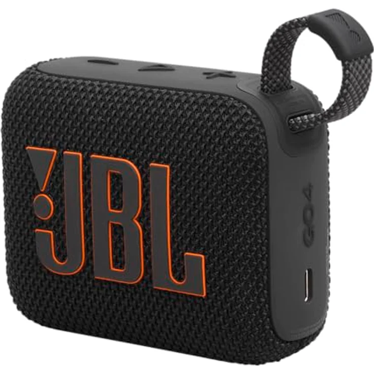 JBL Go 4 in Black - Portable Bluetooth Speaker Box Pro Sound, Deep Bass and Playtime Boost Function - Waterproof and Dustproof - 7 Hours Runtime – Bild 1