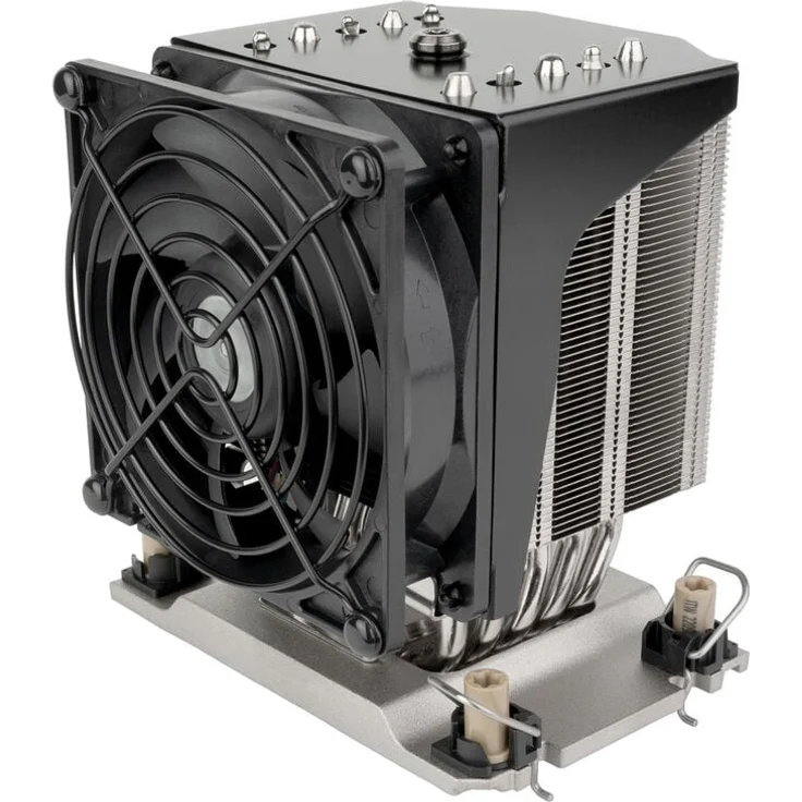 Silverstone SST-XE04-4677VB CPU-Kühler, Intel Sockel4677 - Silber, mit fünf 6-mm-Heatpipe und PWM-gesteuertem Lüfter – Bild 1