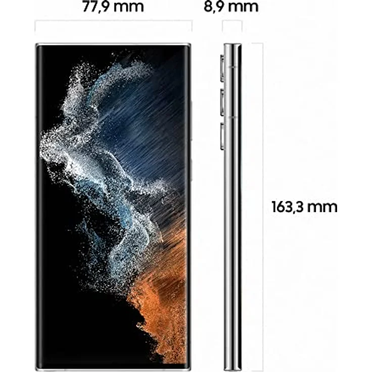 Samsung Galaxy S22 Ultra, Android Smartphone, 6,8 Zoll Dynamic AMOLED Display, 5.000 mAh Akku, 256 GB/12 GB RAM, Phantom White, inkl. 36 Monate Herstellergarantie  – Bild 2