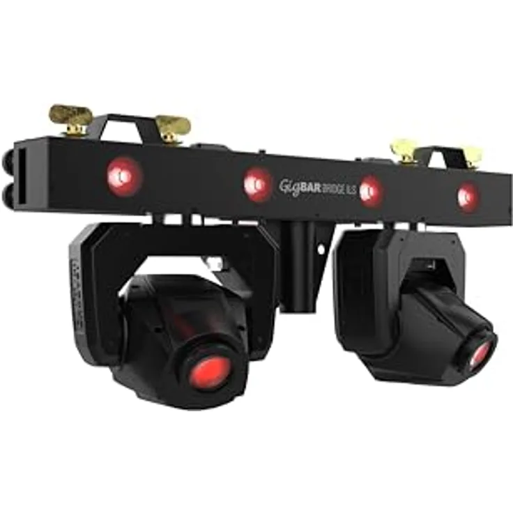 Chauvet DJ GigBAR Bridge ILS, 2-in-1 Partylicht System mit 2 Moving Heads und integriertem Wash Light, DMX-kompatibel, 50.000 Stunden Lebensdauer, LCD Display