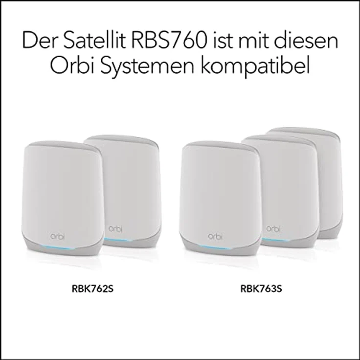 Netgear Orbi WiFi 6 AX5400 Tri-Band WLAN-Mesh Zusatzsatellit – Bild 4