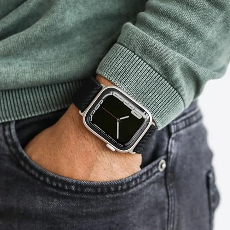 VONMÄHLEN Classic Nylon Loop, Robustes und verstellbares Nylonarmband, schweiß- und wasserbeständig, kompatibel mit Apple Watch – Bild 3