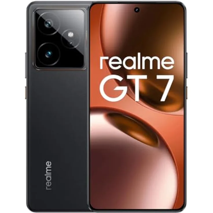 Realme GT 7, Smartphone mit 12GB RAM, 256GB Speicher, 5G und IP-X9, Schwarz