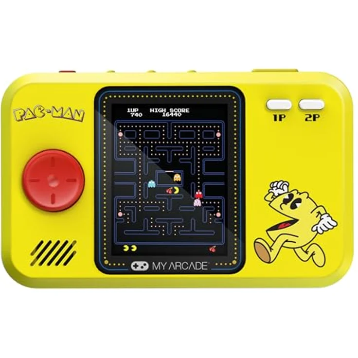 ATARI PAC-MAN Pocket Player Pro, tragbare Konsole mit klassischem PAC-MAN Spielspaß – Bild 1