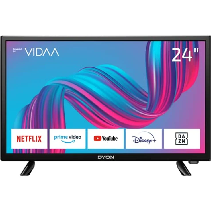 DYON Movie Smart 24 VX 60 cm (24 Zoll) HD Smart TV mit Triple Tuner (DVB-C/-S2/-T2) - Modell 2023 - Schwarz – Bild 1