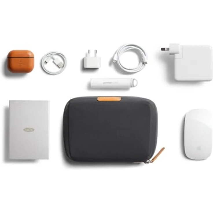 Bellroy Tech Kit Compact - Slate, praktische Laptop-Tasche mit Stretch-Mesh-Fächern und elastischen Kabelschlaufen – Bild 7