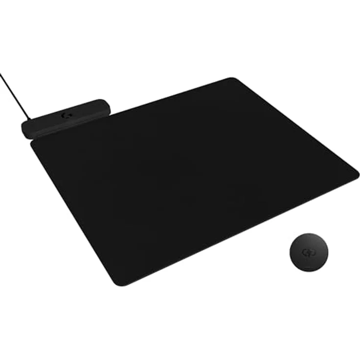 Logitech G POWERPLAY 2, Kabelloses Lade-Mauspad für kompatible Logitech G Gaming-Mäuse, 34,5 x 28,4 cm, 3,5 mm Höhe, für PC/Mac – Schwarz – Bild 1