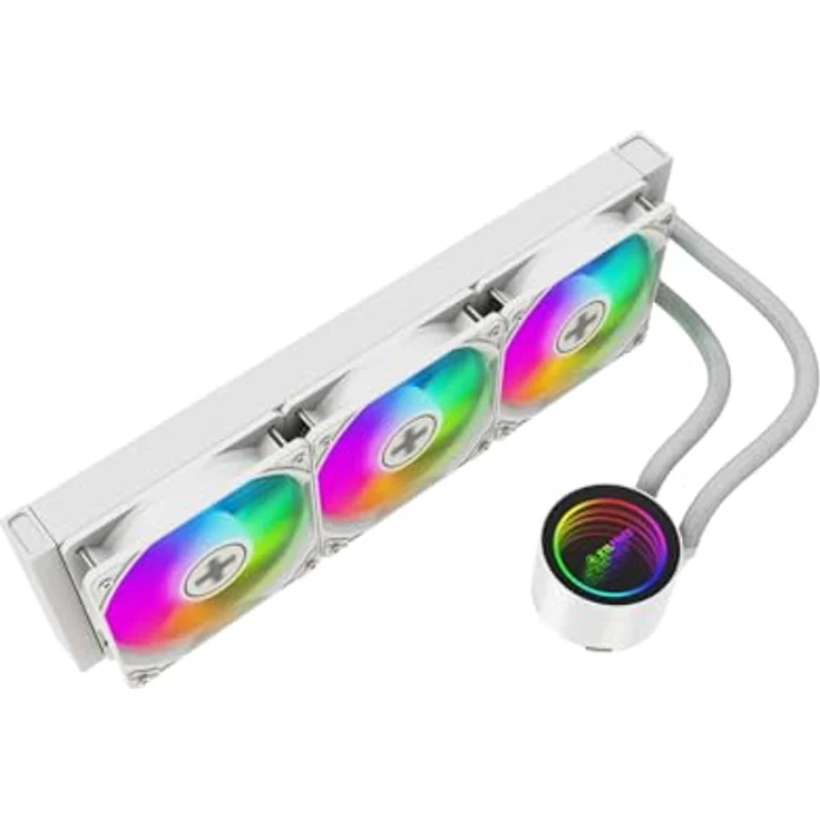 Xilence LiQuRizer LQ360W ARGB, All-in-One CPU Wasserkühler mit 120-mm-Lüftern, Kupferkühlkörper und Aluminiumradiator, Mehrfarbig – Bild 8