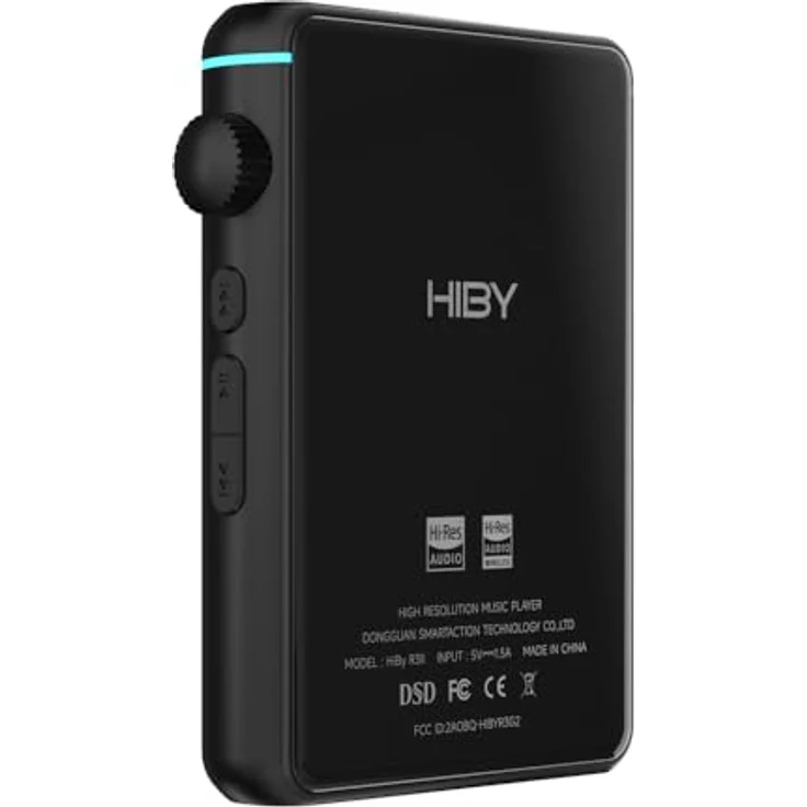 HiBy Hiby R3 II Hi-Res-Musik-Player, Dual-DAC ES9219C, DSD256, MQA16X, 3,2-Zoll-Bildschirm, Schwarz – Bild 5