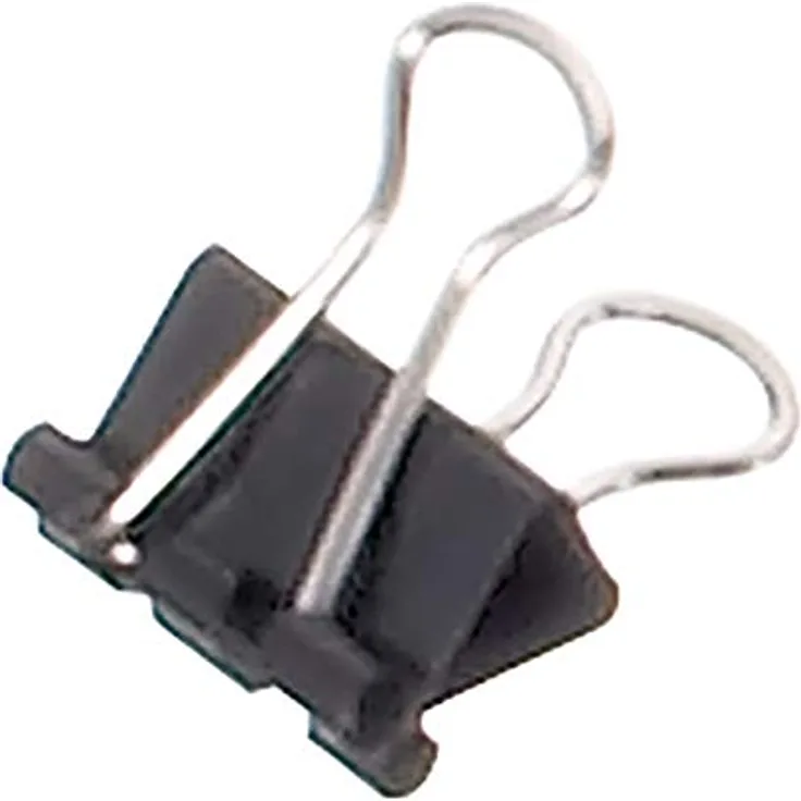 MAUL original mauly Klemmer (12 Stück) 15 mm | bis zu 50 Blatt Papier klemmen | vielseitig einsetzbar | Schwarz